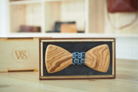 Wood Style Motýlek Kulatý WS Modrotisk Druhy dýh: Kořenice