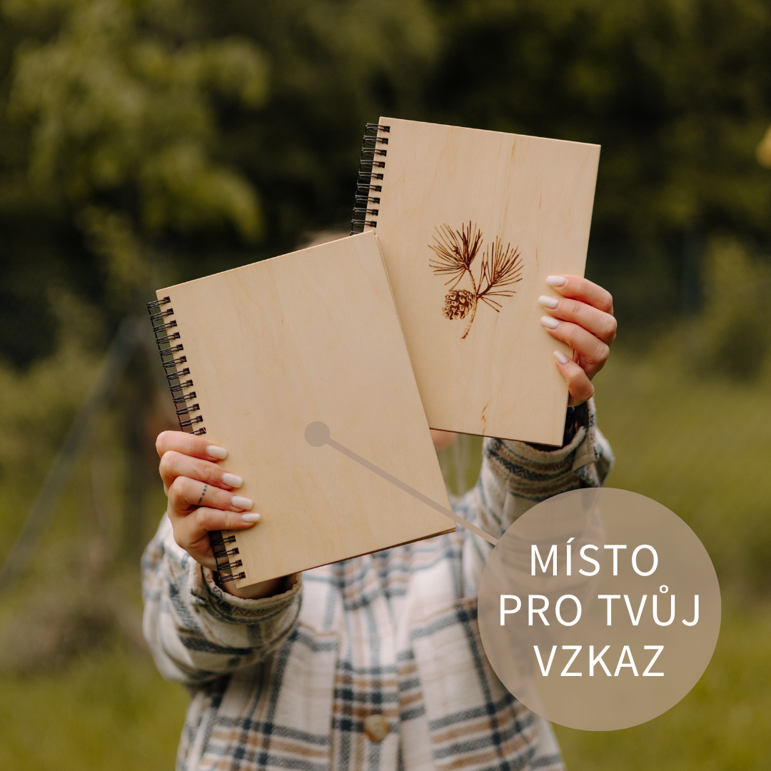 Wood Book- Vlastní motiv Velikost: A6