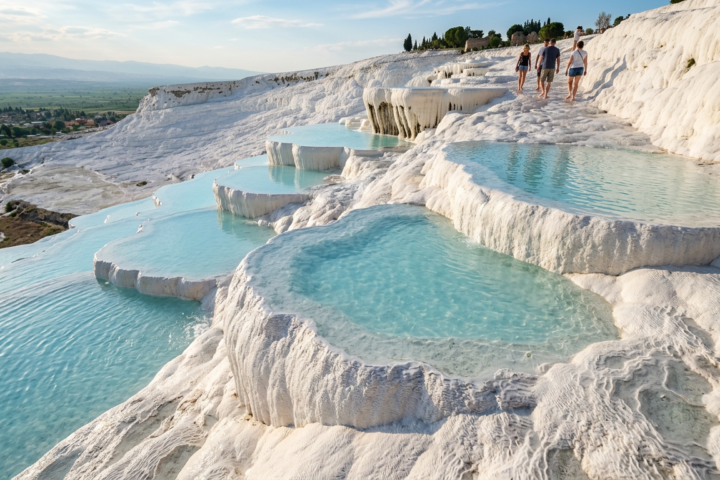 Turecká terasovitá jezera Pamukkale