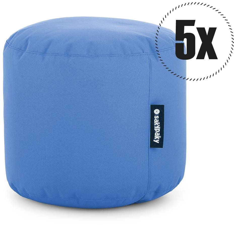 SakyPaky 5x taburet azurový