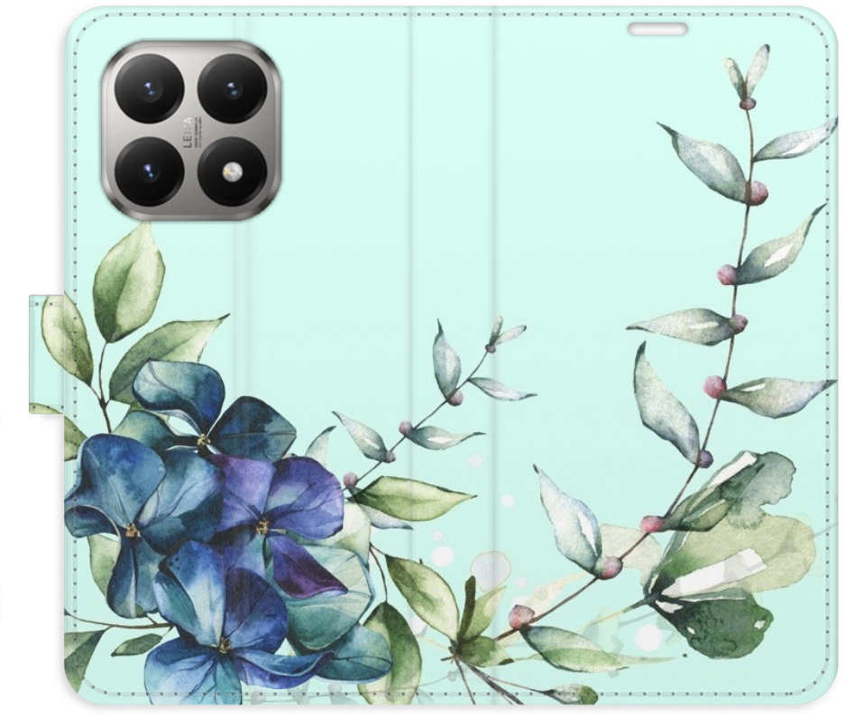 iSaprio Flip pouzdro Blue Flowers pro Xiaomi 15T