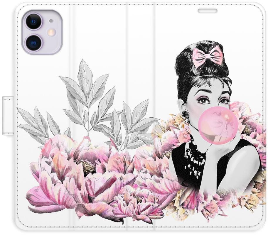 iSaprio flip pouzdro Girl with bubble pro iPhone 11