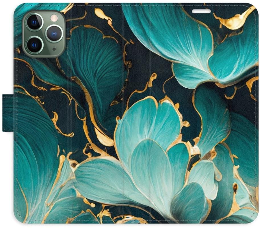 iSaprio flip pouzdro Blue Flowers 02 pro iPhone 11 Pro