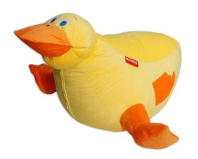 BeanBag Sedací vak kachna Daky, žlutá/oranžová
