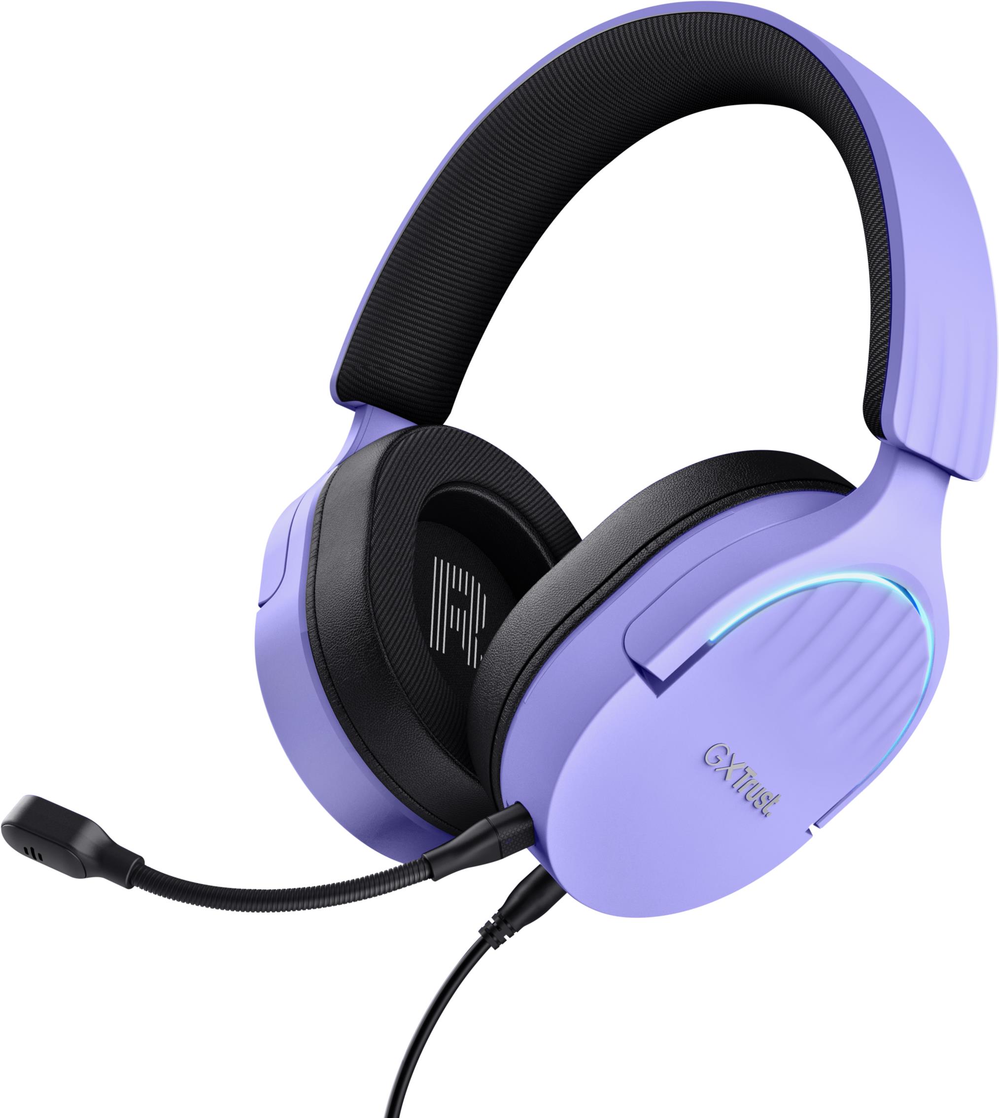 Trust GXT490P FAYZO 7.1 USB Headset Purple - fialová