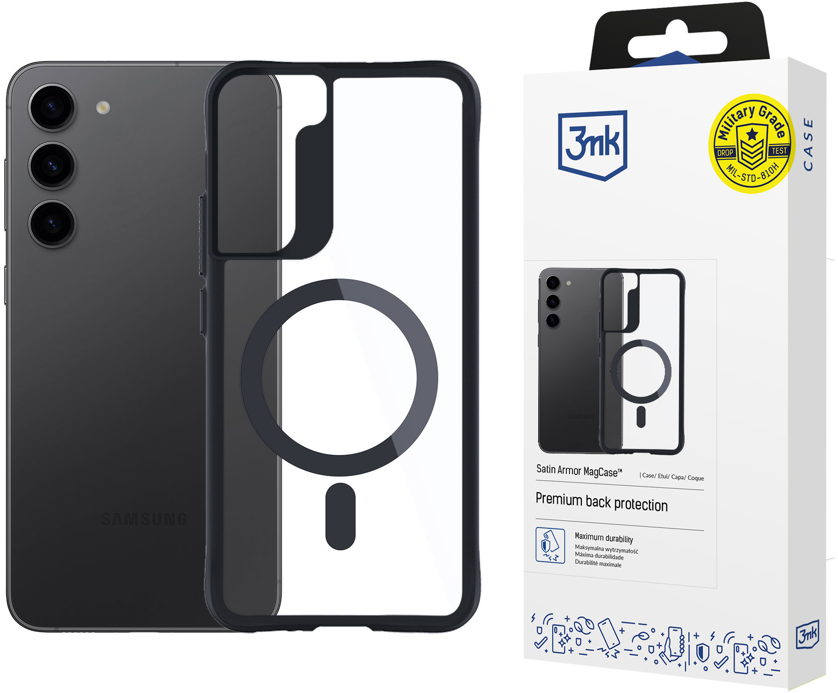 3MK Satin Armor MagCase pro Samsung Galaxy S23 5G