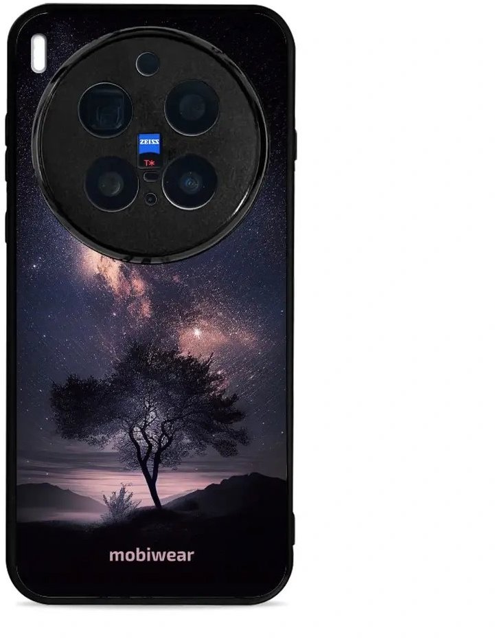 Mobiwear Glossy lesklé pouzdro na Vivo X300 Pro strom s galaxií