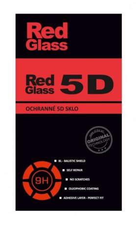 RedGlass Tvrzené sklo iPhone SE 2022 5D černé 87907