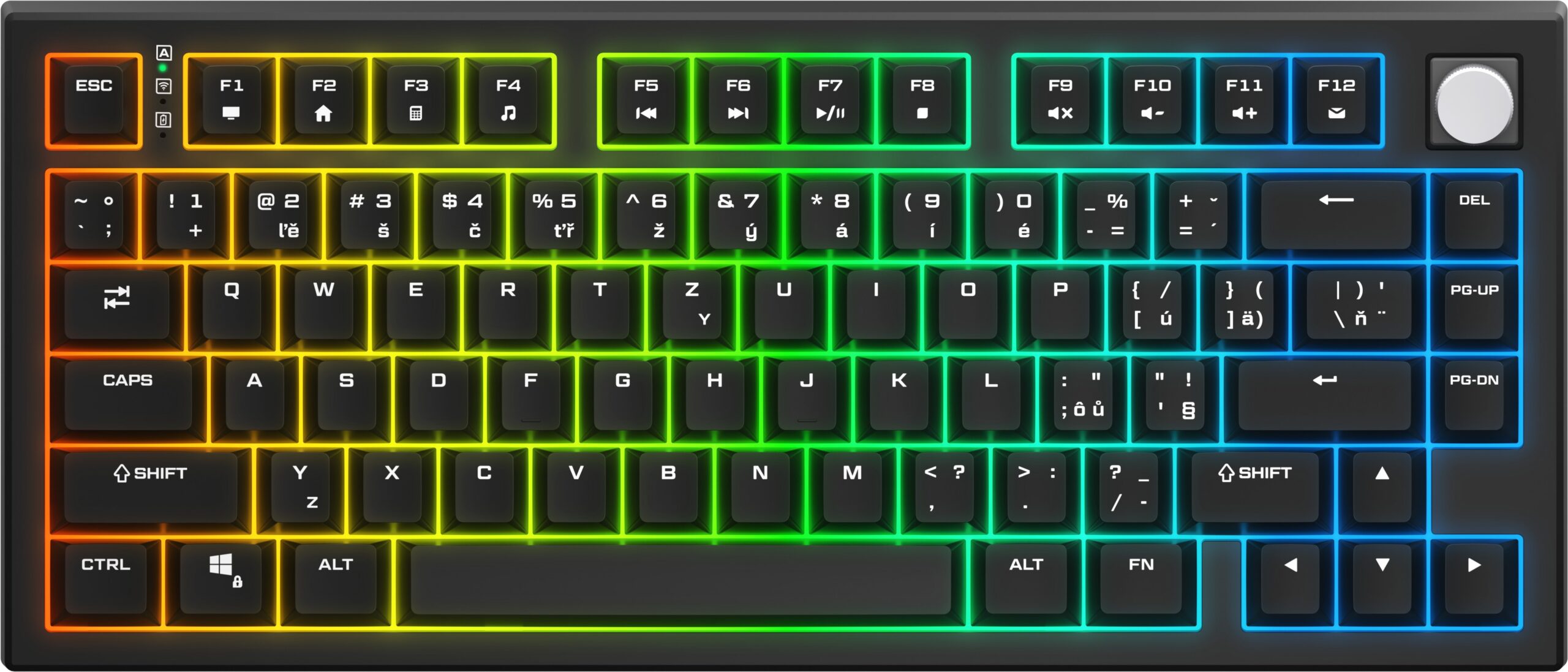 Rapture UNIFORM Wireless, Gateron G Pro 3.0 Red, černá - CZ/SK