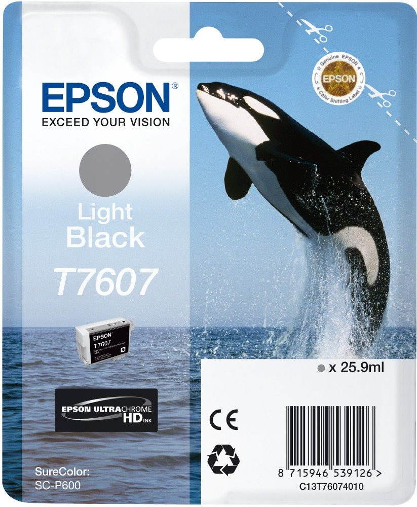Epson T7607 světle černá