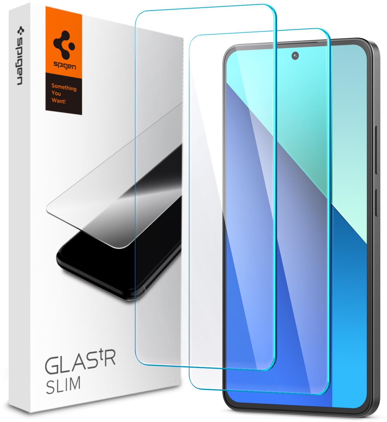 Spigen Glass tR Slim 2 Pack Xiaomi Redmi Note 13