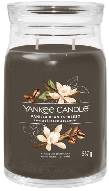 YANKEE CANDLE Signature sklo 2 knoty Vanilla Bean Espresso 567 g