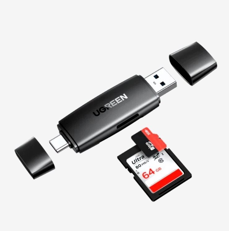 UGREEN 2-in-1 USB-C/USB-A Card Reader