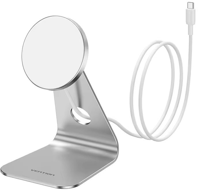 Vention Wireless Charging Stand, Silver