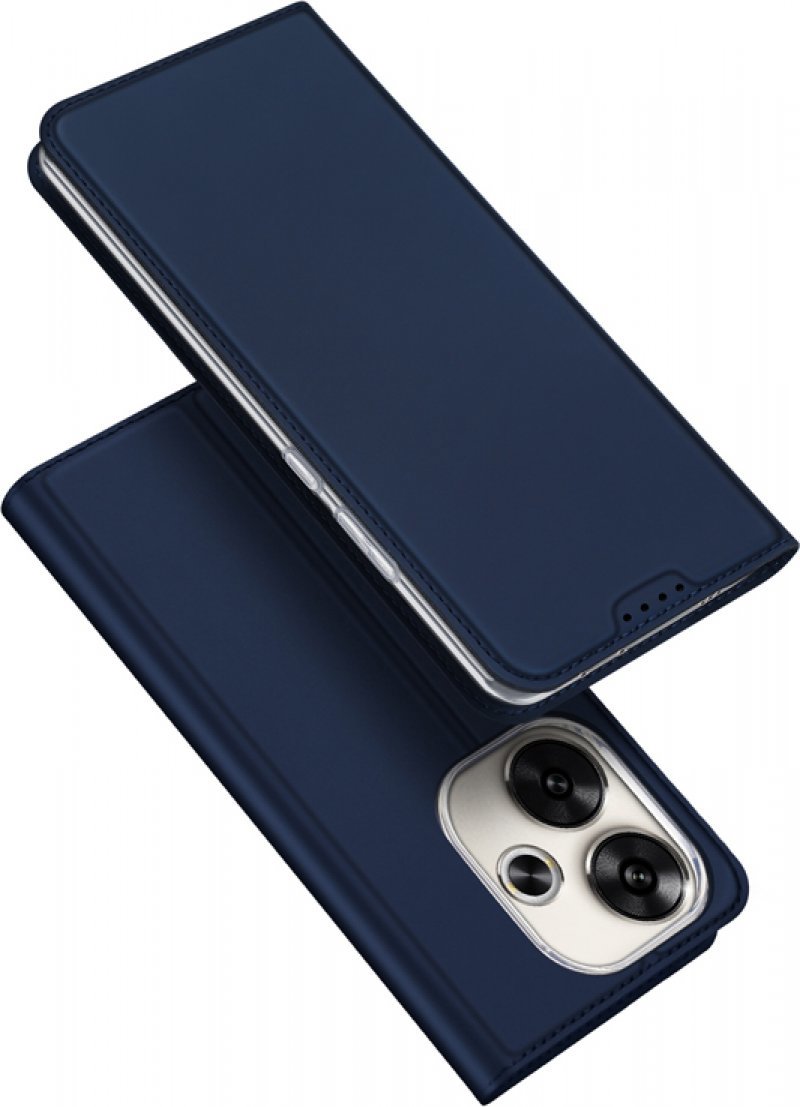 Dux Ducis Skin Pro flipové kožené pouzdro pro Xiaomi Poco F6 Blue
