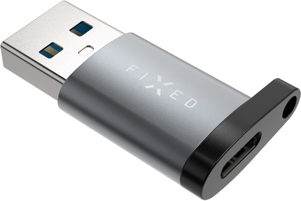 FIXED Link USB-C na USB-A 3.0 šedá