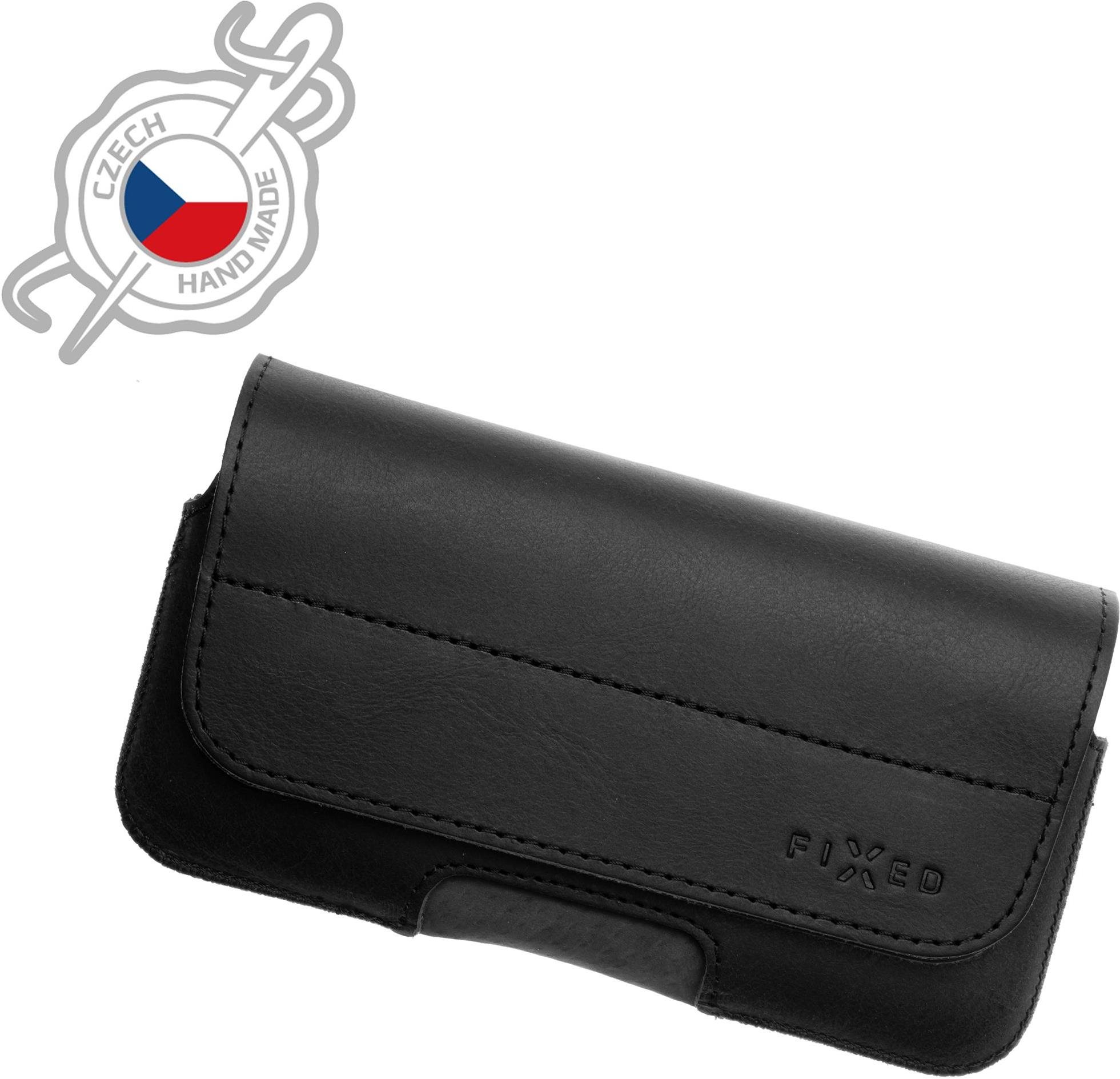 FIXED Posh z pravé hovězí kůže horizontální  velikost 6XL černé