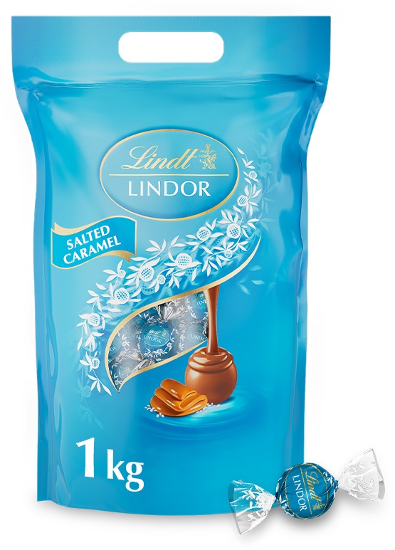 LINDT Lindor Pralinky Slaný Karamel 1000 g